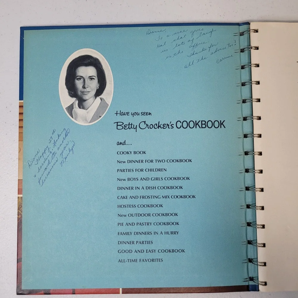 Betty Crocker Hostess Cookbook 1972 Fifth Printing Spiral‎ Hardcover